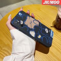 เคส JIUMOO สำหรับ Xiaomi POCO M3 Pro 4G 5G Redmi Note 10 5G Note 10T Note 11 SE 5G เคสเต็มหน้าจอน่ารักรูปหมีนุ่มเคสมือถือด้านข้างบางเคสขอบสี่เหลี่ยมซิลิโคนลายหมีนุ่มกันกระแทกเคสป้องกัน