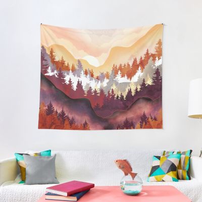 Amber Forest Tapestry Aesthetic Decoration Wall Art
