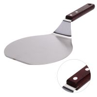 1PC Stainless Steel Pizza Shovel Peel With Long Wooden Handle Pastry Tools Accessories Pizza Paddle Spatula Cake Baking Cutter
