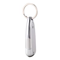 3X Silver Tone LCD Anti-Static Static Discharger with Metal Keyring