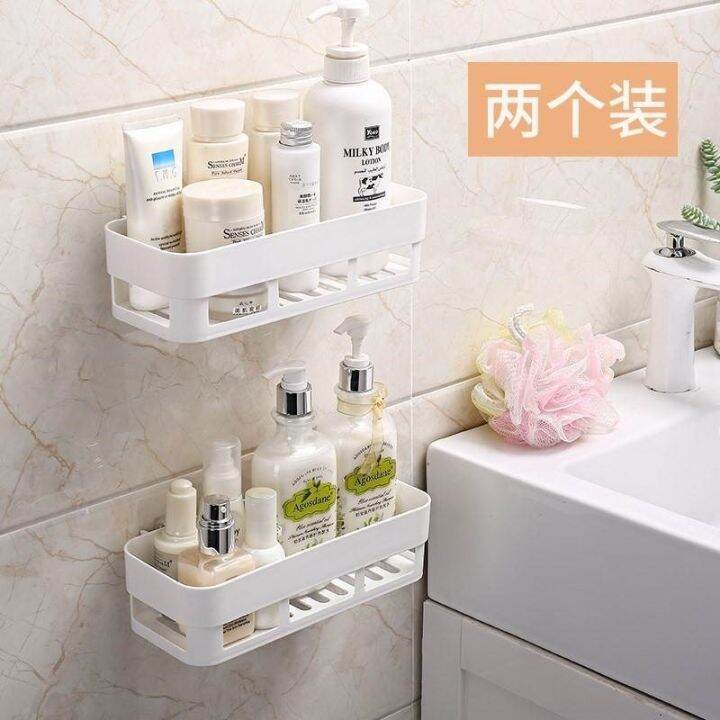 Adhesive bathroom rack wallmounted hanger washbasin shower room