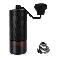 Manual Coffee Grinder Manual Burr Coffee Grinder Black for French Press/Espresso/Turkish - Double Bearing