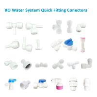 1PC 1/4" 6.35mm OD Tube Tap Shut Off Ball Valve POM Quick Fitting Connector Tee Elbow Water Filter Parts Plumbing Valves