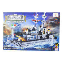 ProudNada Toys ของเล่นเด็กชุดตัวต่อเลโก้เรือรบ(กล่องใหญ่สุดคุ้ม) ARMY MILITARY ACTION 577 PCS 3128