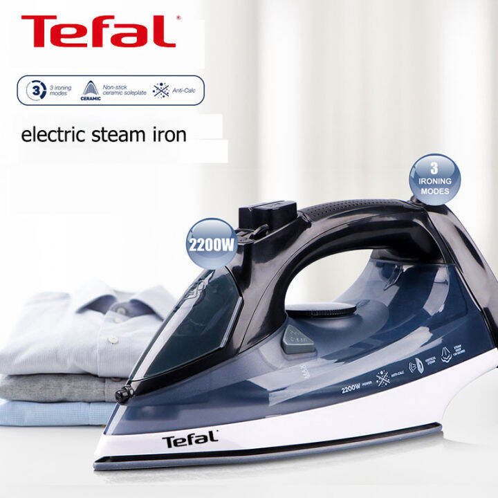 Tefal MD150A75 2200W Steam Iron Nonstick soleplate with 3 ironing