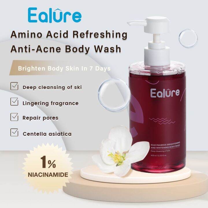 Ealure Niacinamide Shower Gel Whitening Perfume Body Wash 400ml Lazada PH