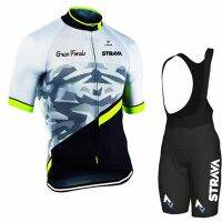 Strava Cycling Set Bike Uniform Summer Cycling Jersey Set Road Bicycle Jerseys MTB Bicycle Wear Classic Cycling Clothing Suit