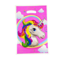 Unicorn Theme Decorate Kids Boys Favors Loot Bag Happy Baby Shower Candy Gifts Bags Birthday Party Supplies 100pcslot