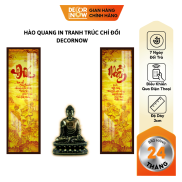 Đèn Hào Quang Phật In Tranh Trúc Chỉ ĐỐI DECORNOW