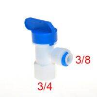 Water Filter Parts Elbow 3/8 Female 3/4 Tank Ball Valve for Tube Quick Connect