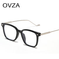 OVZA กรอบแว่นตาใสป้องกันแสงสีฟ้าแว่นตาผู้ชายป้องกันความเมื่อยล้าเลนส์สไตล์พังก์แว่นตา S0086