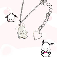 น่ารัก Pochacco สร้อยคอ Kawaii อะนิเมะการ์ตูน Sanrio กระดูกไหปลาร้าโซ่เครื่องประดับอุปกรณ์เสริมความงามตกแต่งของเล่นสาวของขวัญวันหยุด