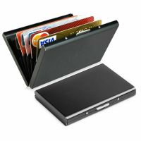 【CW】▥  1pc Card Holder Men Blocking Aluminum Metal Wallet Money Anti-scan Credit Thin Small Male