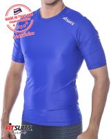 เสื้อรัดกล้ามเนื้อแขนสั้น ชาย FITSUITS ORIGINAL FM-S002-06 สีน้ำเงิน เสื้อรัดกล้ามเนื้อ ชุดกีฬา วิ่ง โยคะ ฟิตเนส