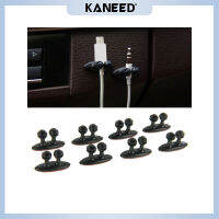 KANEED สายเคเบิล DM-003รถยนต์8ชิ้นคลิปสำหรับหนีบได้สะดวกพร้อมกาว