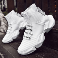 Socks Sneakers Men Knit Upper Breathable Sport Shoes Sock Boots Man Shoes High Top Running Shoes for Men Zapatillas De Deporte