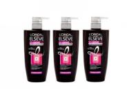 L´OREAL PARIS ELSEVE FALL RESIST 3X ANTI-HAIRFALL CONDITIONER-SCALP+HAIR 450 mlลอรีอัล ปารีส รีซิสท์ 3X แอนไท-แฮร์ฟอล คอนดิชันเนอร์ สคาลพ์+แฮร์ ครีมบำรุงผมสูตรลดปัญหาผมขาดหลุดร่วง 450 มล. #ขวดดำ(แพ็ค3ขวด)