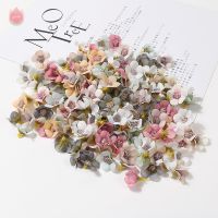 【CC】 2cm Multicolor Silk Artificial Flowers Heads Wedding Decoration Room Scrapbook Accessories Fake