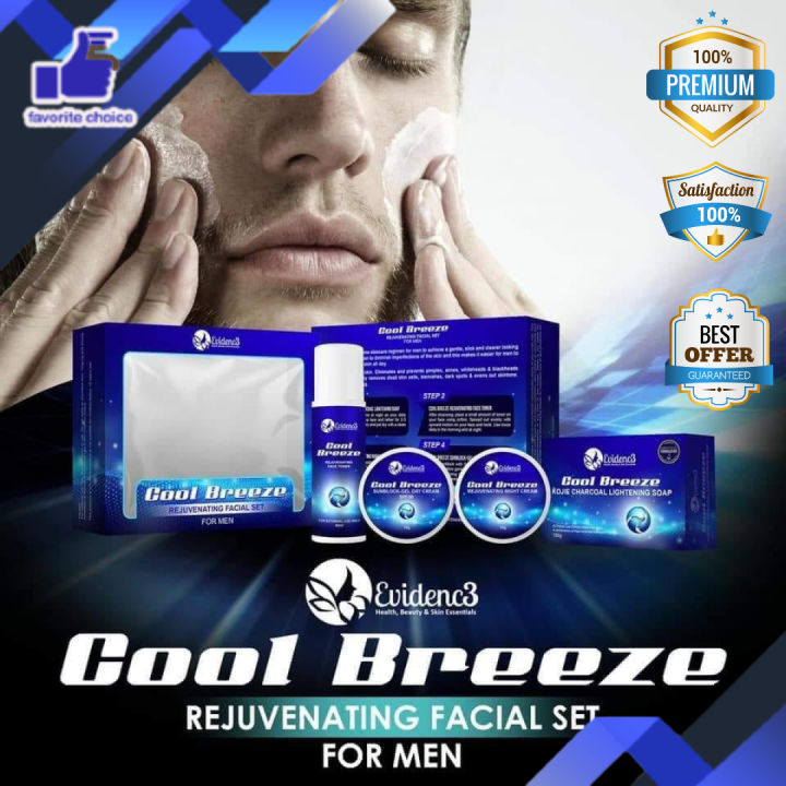 Evidenc3 Cool Breeze Rejuvenating Facial Set For Men Effective