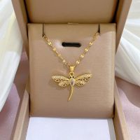 Stainless Steel Dragonfly Necklace Pendant Stainless Steel Jewelry Dragonflies - Necklace - Aliexpress