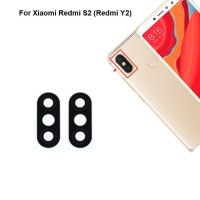 สำหรับ Xiaomi Redmi S2ด้านหลังกระจกกล้องถ่ายรูปเลนส์ด้านหลังพร้อมกาวสติ๊กเกอร์กาว M1803e6g M1803e6h M1803e6i