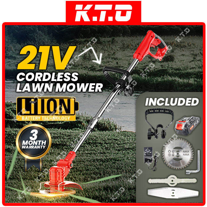 Kto 12v   21v Cordless Grass Trimmer Lawn Mower Electric Grass Cutter 