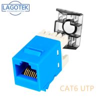 pcs Gigabit CAT6 UTP RJ45 Connector CAT6 Module Information Socket Computer Outlet Network Cable Adapter Keystone Jack