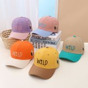 KTtrade Boys and Girls Baseball Cap Cartoon Color Matching Embroidery