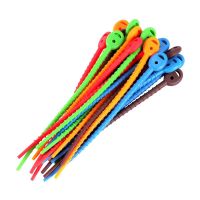 Silicone Cable Ties Durable Zip Ties  Bag Seal Clips  Cable Straps  Bread Ties  Rubber Twist Ties For Home Office Cable Management