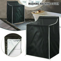 Washing Machine Cover Oxford Fabric Waterproof Front Load Laundry Dryer Cover with Zipper Sunscreen Dustproof Covers Washer Dryer Parts  Accessories