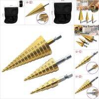 TCPH Large HSS Steel Step Cone Drill Titanium Bit Set Hole Cutter 4-12/20/32mm TCC