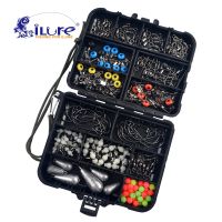 iLure 177 pcs/box Fishing Accessories Kit Set Jig Hooks Beads Sinkers Weight Swivels Snaps Sliders Kit Angling Accessory