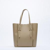2023 ZARAˉSummer New Womens Bag Beige Large Capacity Practical Tote Bag Versatile Shoulder Bag Simple Handbag