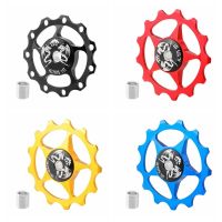 HAYLE MTB 10T 11T 12T 13T 13T ล้อนำทางไกด์ด้านหลังลูกปืนเซรามิคจักรยาน Derailleur ลูกกลิ้งสายพานตีนผีด้านหลังสำหรับจักรยานลูกรอกเซรามิกจักรยานรอกเฟืองจักรยาน