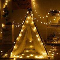 Star Garlands 50 Led String Light Outdoor Fairy Lights Solar Lamps for Garden Waterproof Outdoor Lighting Home Yard Christmas