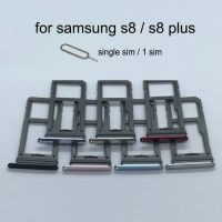 เหมาะสำหรับ Samsung Galaxy S8 G950 G950F S8บวก G955 G955F เดิมกรอบโทรศัพท์อะแดปเตอร์ซิมการ์ดใหม่และที่ใส่ถาดไมโครการ์ด SD