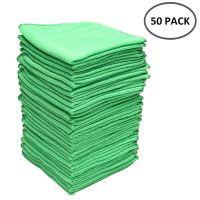 50pcs Microfiber Car Motorcycle Washing Towel Glass Super Absorbent Home Dish Wash Kitchen Household Cleaning Towel Dish Cloth  Towels