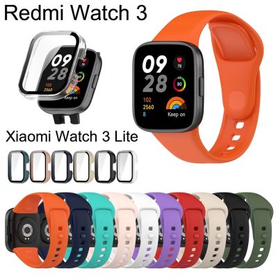 สำหรับ Redmi Watch 3 สายเคสป้องกันหน้าจอสาย USB ที่ชาร์จ 2023 สายนาฬิกาสมาร์ทเคสสายรัด