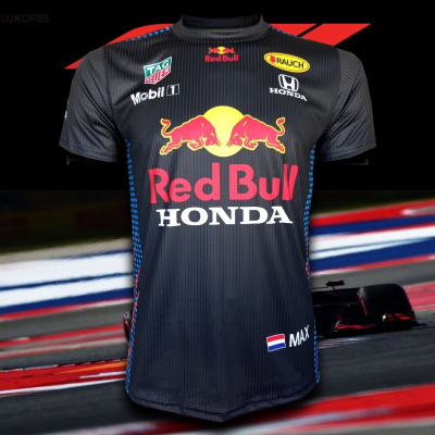 2023 New เสื้อยืด คอกลม T-shirt Formula One เสื้อฟอร์มูลาวัน สำหรับแฟนคลับ Red Bull Racing #FM0020 รุ่น Max Verstappen 4 Unisex T-shirt 【Free custom name】