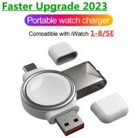 NEW 2 in 1 Magnetic Watch Wireless Charger Interface for Apple Watch iWatch 8 7 6 5 SE 4 3 2 Fast Charging Portable Type-C USB