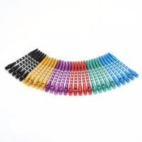 Sports 30Pcs Darts Shafts For Professional Aluminum Colorful 50mm Length Harrows Throwing Toy Darts Shafts