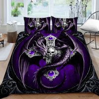 Hot Style Soft Bedding Set 3d Digital Skull Printing 23pcs Duvet Cover Set with Zipper Single Twin Double Full Queen King