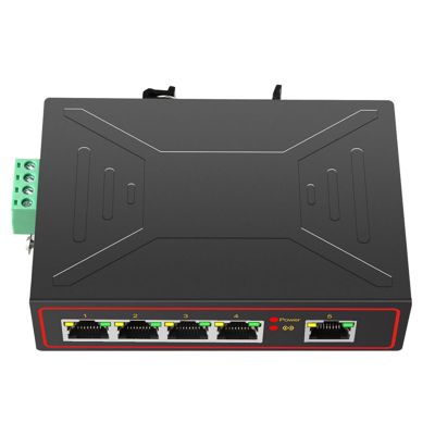 Plug and Play 5 Ports 100M Industrial Network Switch RJ45 Hub Internet Splitter RJ45 Switch