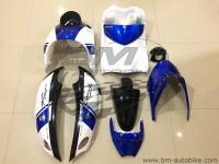 FINO ชุดสี น้ำเงินขาวดำ เกรวม เฟรมรถ กรอบรถ Yamaha ฟีโน่