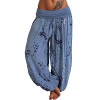 Women Yoga Leggings Yoga Pants Polyester Elastic Women Casual Loose Yoga Trousers Baggy Boho Aladdin Jumpsuit Pants