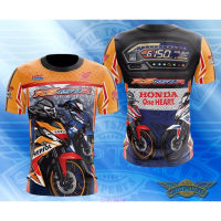 rs150r Honda 2023！(sublimasi New！motor Bu) rs150 rs150r Short Sleeve T-shirt High quality products （Freeprinting of names）