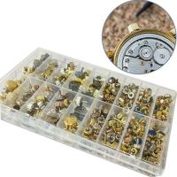 ☢ 1box Copper Watch Crown Parts Kit Multi Size Wrist Watch Parts Replacement Upgraded Watch Accessories Repairing Tools