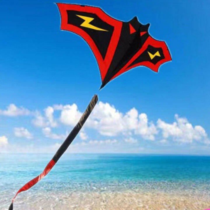 1PC New Long Tail Lightning bat kite breeze Kite Outdoor Kites Flying