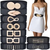 HOT★Womens Elastic Wide Waist Belt Stretchy Classic Cinch Belts Fashion Waistband For Dresses