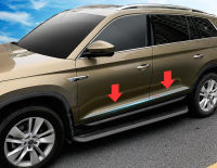 Untuk 2018 2017 Kodiaq Khas Refit Pintu Kereta Sisi Badan Pelindung Hiasan Trim Belakang Anti-RM